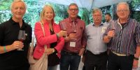 Albin Thöni, Christine Mayr, Hannes Pfeifer, Helmuth Scartezzini, Robert Christof im Parkhotel Laurin